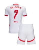 RB Leipzig Antonio Nusa #7 Hjemmedraktsett Barn 2024-25 Korte ermer (+ bukser)